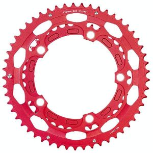 WEST BIKING YP0719274 53-39T Road Bike Crank Racing Double Disc(Red)