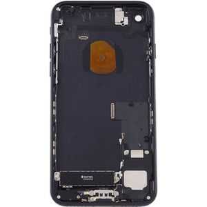 Batterij terug dekken vergadering met Kaarthouder voor iPhone 7 (zwart)