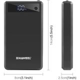 HAWEEL DIY 6 x 18650 batterij 24W snellader Power Bank Box Case met display  exclusief batterij