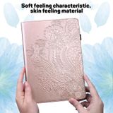 Voor Samsung Galaxy Tab S2 9.7 T815 Peacock Embossed Pattern TPU + PU Horizontale Flip Lederen Case met Holder & Card Slots & Wallet(Rose Gold)