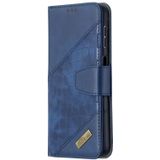 Voor Samsung Galaxy A32 5G bijpassende kleur krokodil textuur horizontale flip pu lederen geval met portemonnee & houder & kaart slots (blauw)