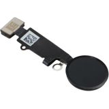 Home-knop Flex-kabel voor iPhone 8  ondersteunt geen vingerafdruk identificatie (zwart)