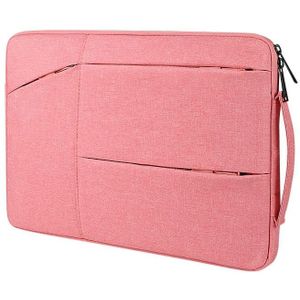 ST02 Waterdichte schokabsorberende laptophandtas met grote capaciteit  maat: 14 1-15 4 inch (Lady Pink)
