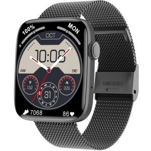 DT1 1.8 inch kleurenscherm Smart horloge  stalen horlogeband  IP68 Waterdicht  ondersteuning GPS-track / Bluetooth-oproep / hartslagmonitoring / bloeddrukmonitoring / slaapmonitoring / vrouwelijke menstruatiecyclus