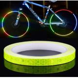 5 rollen fiets mountainbike motorfiets sticker auto contour reflecterende sticker nacht rijden reflecterende sticker  maat: 2 x 800cm
