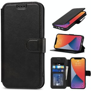 Schokbestendige PU + TPU lederen tas met kaartslots & houder & fotolijst & portefeuille voor iPhone 13