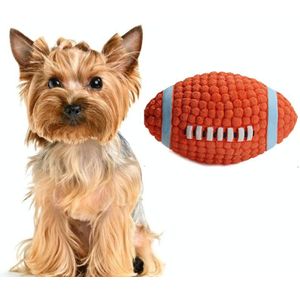 Hond speelgoed latex hond bijten geluid bal huisdier speelgoed  specificatie: kleine rugby