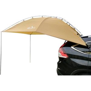 Laputa Outdoor Zelfrijdende Barbecue Camping Vehicle Tail Car Side Tent  Kleur: Zilver gecoat