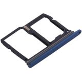 Nano SIM Card Tray + Micro SD Card Tray voor LG Stylo 4 / Q Stylus Q710 / LM-Q710CS / LM-Q710MS / LM-Q710ULS / LM-Q710ULM / LM-Q710TS / LM-Q710WA (Blauw)