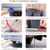 Universele auto Rear Bumper Lip Diffuser 7 Shark Fin stijl koolstofvezel ABS  grootte: 85 3 x 79 8 x 13 4 cm