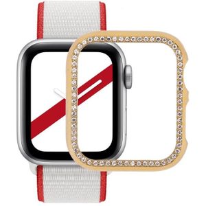 Metal Diamond Protective Watch Case voor Apple Watch Series 7 & 6 & SE & 5 & 4 44mm