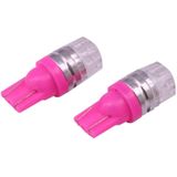 2 stk T10 1 5 60LM 1 LED Magenta COB LED rem licht voor voertuigen  DC12V(Magenta)