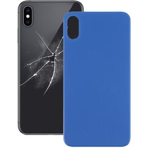 Eenvoudige vervanging Big Camera Hole Glass Back Battery Cover voor iPhone X / XS