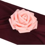 Stoel sashes bows Decor Elastische Spandex Stoel Sjerp met Roze Flower Stretch Chair Band Wedding Decoration (Groen)
