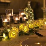 3m Rose vorm USB Plug romantische LED String vakantie licht  20 LEDs Teenage stijl Warm Fairy decoratieve Lamp voor Kerstmis  bruiloft  slaapkamer (Warm wit)
