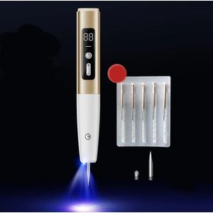 15 Versnellingen Oplaadbare Mol Spotting Pen Laser Schoonheid Instrument Spot Removal Magic Tool (Goud)