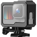 Voor GoPro HERO9 Black ABS Plastic Border Frame Mount Beschermhoes met Buckle Basic Mount & Screw (Zwart)