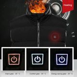 Winter intelligent verwarmingsvest USB warm ondershirt  maat: M