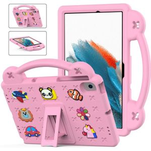 For Samsung Galaxy Tab A8 10.5 2021 / Lenovo Tab M10 Plus 3rd Gen TB125FU 2022 / Huawei MatePad Pro (2021/2019) / Nokia T20 10.36 2021 Handle Kickstand Children EVA Shockproof Tablet Case(Pink)