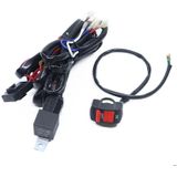 12v 2 in 1 Auto / Motorfiets LED Spotlight Koplamp Knipperde bedradingskabel