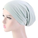 3 PCS TJM-423 Cotton Skullcap Double-Layer Chemotherapie Hat Confinement Hat Turban (Mint Green)