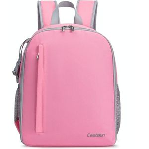 Caden schouder digitale camera tas outdoor nylon fotografie rugzak (roze kleine tas)