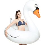 Swan vormige opblaasbare drijvende zwemmen veiligheid zwembad Ring  opgeblazen grootte: 120cm (wit)