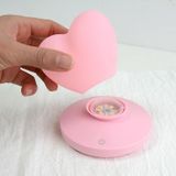 USB Bedside Nursing Night Light Romantic Love Heart Touch Sensing Light (Pink Love)