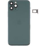 Battery Back Cover (met side keys & Card Tray & Power + Volume Flex Cable & Wireless Charging Module) voor iPhone 11 Pro Max(Groen)