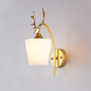 LED glazen wand slaapkamer nachtlampje woonkamer studeertrap wandlamp  krachtbron: 5W wit licht (3030 gouden melk wit)