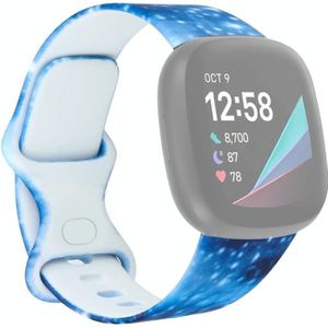 Voor Fitbit Versa 3 print vervangende riem horlogeband  maat: L (D)