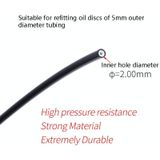 TRLREQ Mountain Bike Brake Tube 5mm Hydraulic Oil Disc Oil Brakes Braided Tube  Length: 3m (Green)
