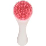 Baby siliconen douche massage borstel multifunctionele shampoo borstel met kam (licht roze)