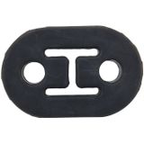 Universele auto twee gaten verstelbare Rubber montage beugel uitlaat buis opknoping Rubber Tube auto uitlaatpijp opknoping Shackle opknoping uitlaat opknoping van Ear(Black)