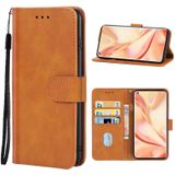 Lederen telefooncase voor Oppo Zoek X2 Pro (Brown)