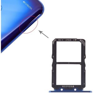 SIM-kaart lade + SIM-kaart lade voor Huawei Honor weergave 20 (Honor V20) (blauw)