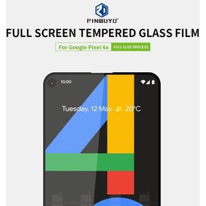 Voor Google Pixel4a PINWUYO 9H 2.5D Full Screen Tempered Glass Film(Zwart)