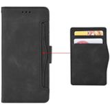 Voor Samsung Galaxy S23 5G Skin Feel Calf Texture Card Slots Leather Phone Case(Black)