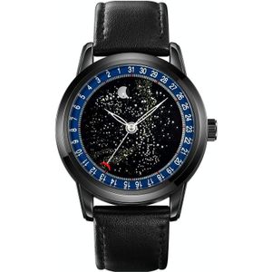 SKMEI 2116 multifunctioneel heren 30M waterdicht mode-casual quartz horloge (blauw leer)