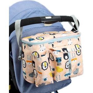 Multifunctionele kinderwagen opbergtas  kleur: gele dierentuin