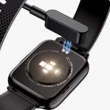 FW02 1 7 inch vierkant scherm siliconen band Smart Health Watch ondersteunt hartslag  bloedzuurstofbewaking