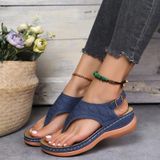 PU lederen flip flop sandalen Romeinse stijl verstelbare riem sandalen  maat: 35