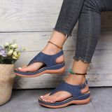 PU lederen flip flop sandalen Romeinse stijl verstelbare riem sandalen  maat: 35