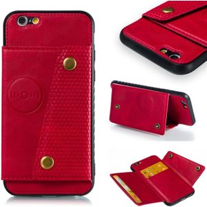Lederen beschermhoes voor iPhone 6 & 6s (rood)
