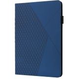 Voor Samsung Galaxy Tab A8 Rhombus Skin Feel Horizontal Flip Tablet Lederen Case met kaartslots & houder (Royal Blue)