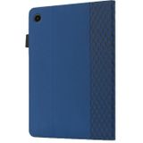 Voor Samsung Galaxy Tab A8 Rhombus Skin Feel Horizontal Flip Tablet Lederen Case met kaartslots & houder (Royal Blue)