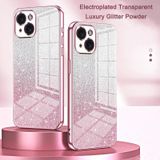 Voor iPhone X / XS Gradient Glitter Powder Electroplated telefoonhoesje