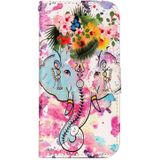 Voor iPhone 8 & 7 relif bloem olifant patroon horizontaal flip lederen draagtas met houder & Card Slots & portemonnee & fotolijstjes