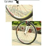 OQSPORT 12 stuks fietswiel sprak Reflector reflecterende Mount Clip Tube waarschuwing licht Strip(Silver)