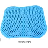 Autostoel kussen Backless Massage weetje opslageenheid siliconen ademende Mesh silicagel autostoel Covers(Blue)